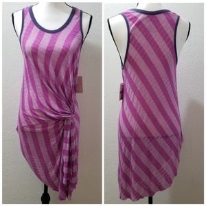Free People twist hip striped tank top tunic